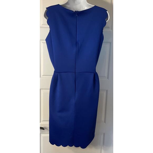 Carolina Belle Royal Blue Scalloped Edges Party/Cocktail Dress 12 - Picture 3 of 6